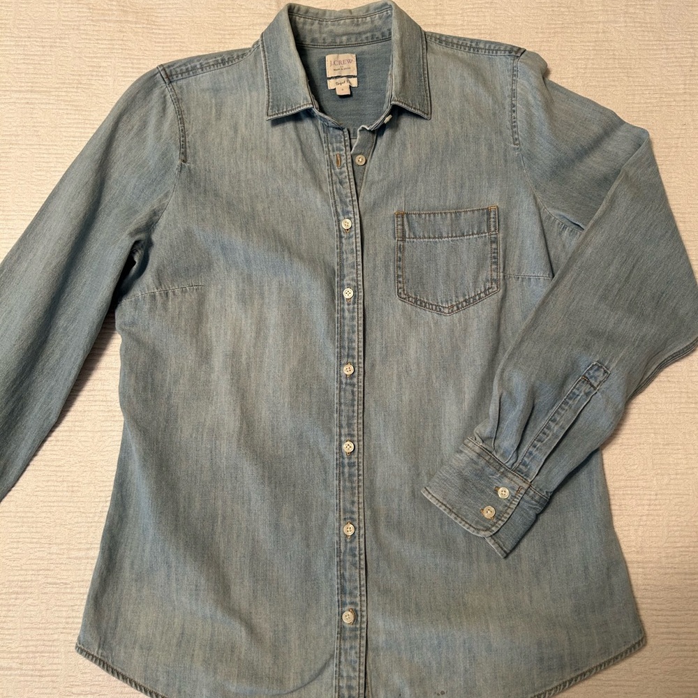 J. Crew Button-Up Jean Shirt